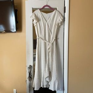 Calvin Klein Faux Wrap dress- size 10